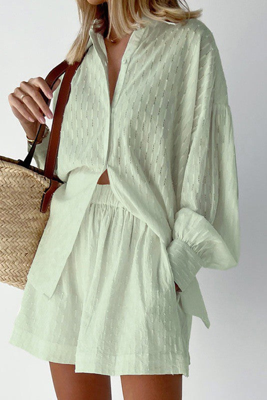 Two piece shorts set Miss Sparkling