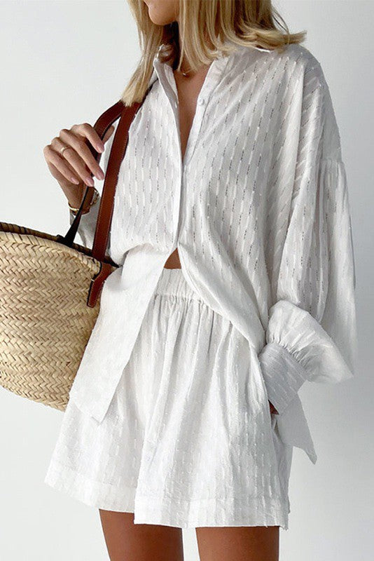 Two piece shorts set Miss Sparkling