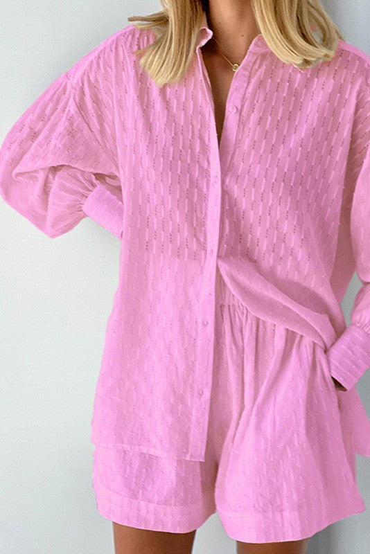 Two piece shorts set Miss Sparkling