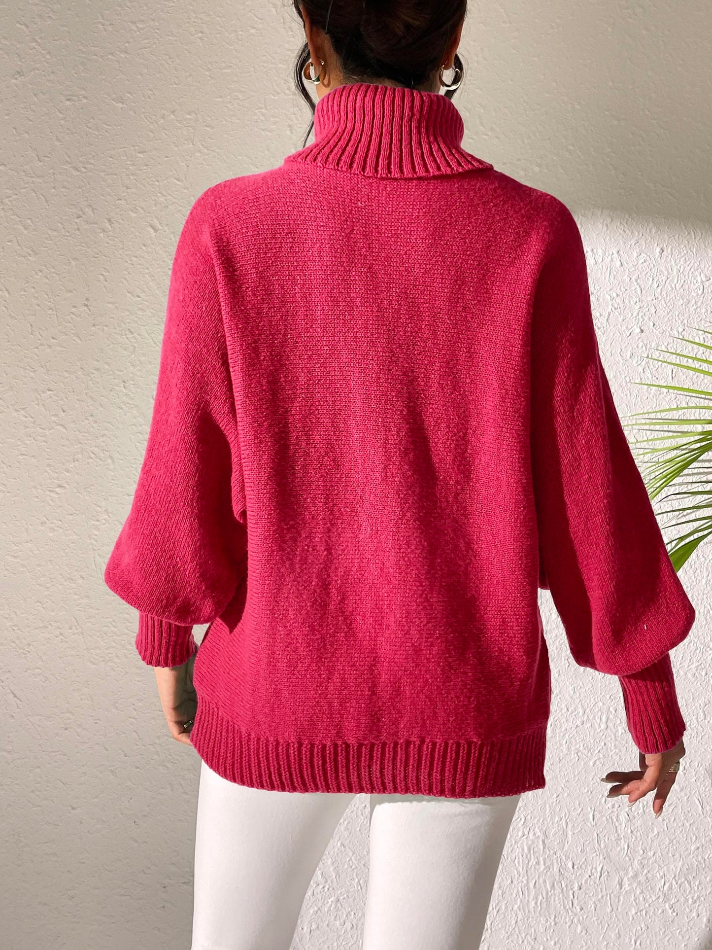 Cozy stretch turtleneck sweater for all occasions