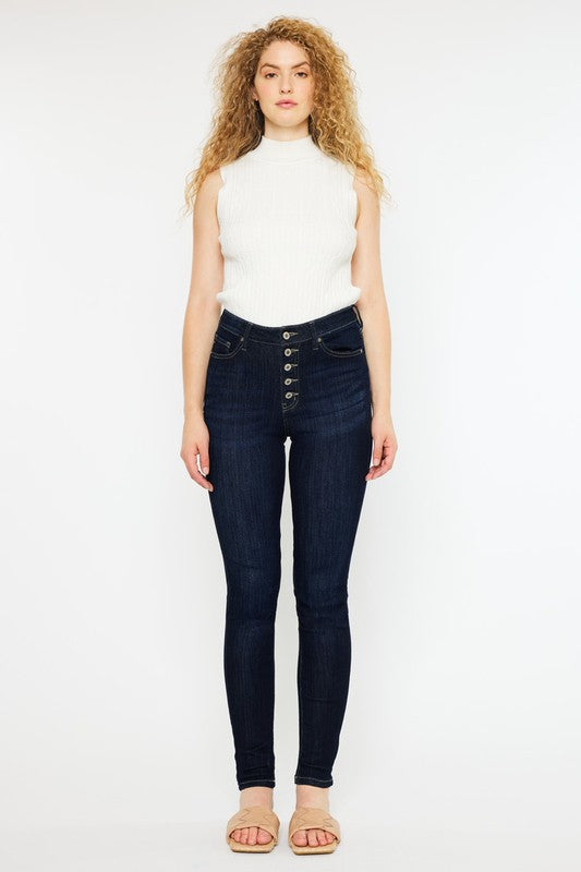 Curvy Fit High Rise Super Skinny Jeans KanCan Coco’s Tee Boutique