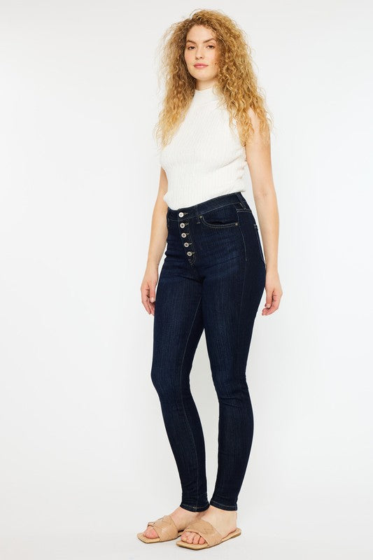 Curvy Fit High Rise Super Skinny Jeans KanCan Coco’s Tee Boutique