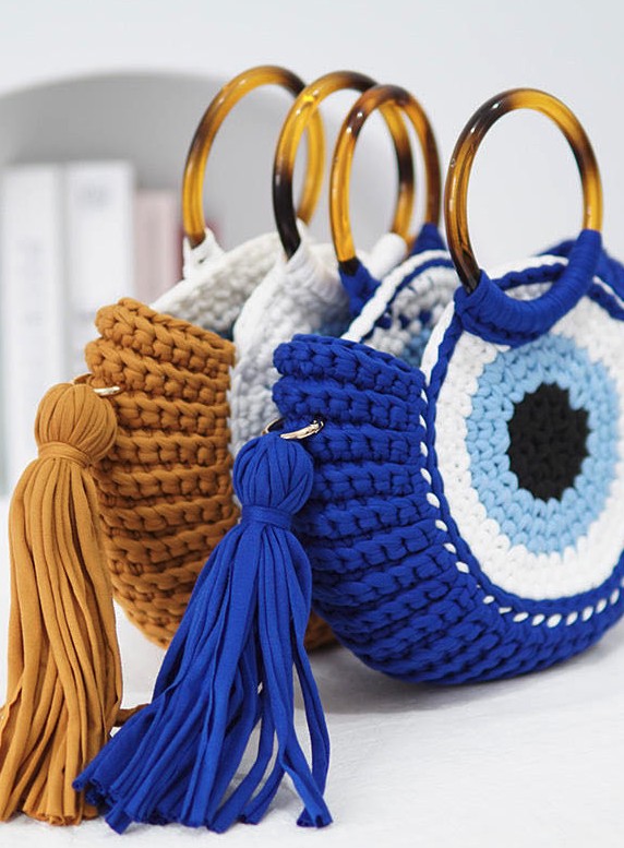 Hooked on Protection: Evil Eye Crochet Handbag Coco’s Tee Boutique