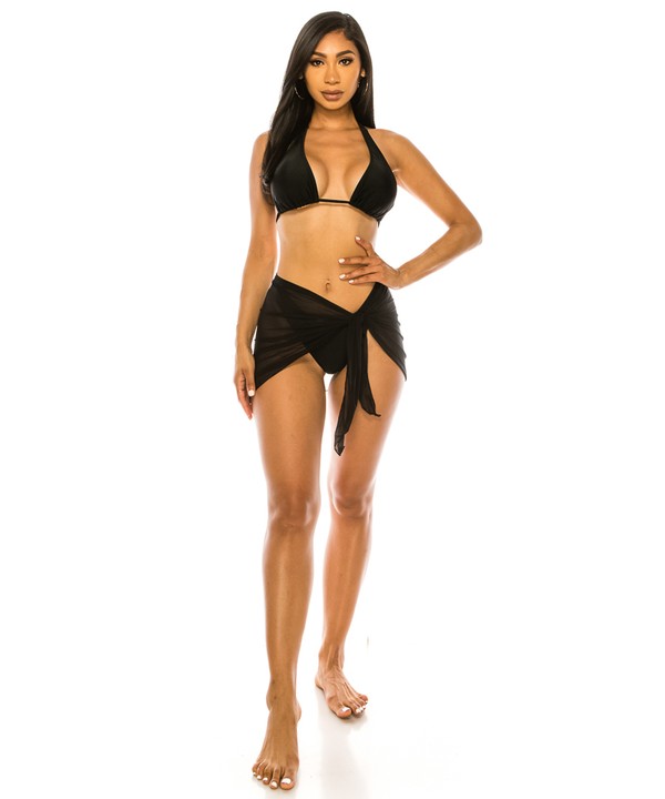 Beach Bombshell 3-Piece Bikini Set – Sizzle in Style! Coco’s Tee Boutique