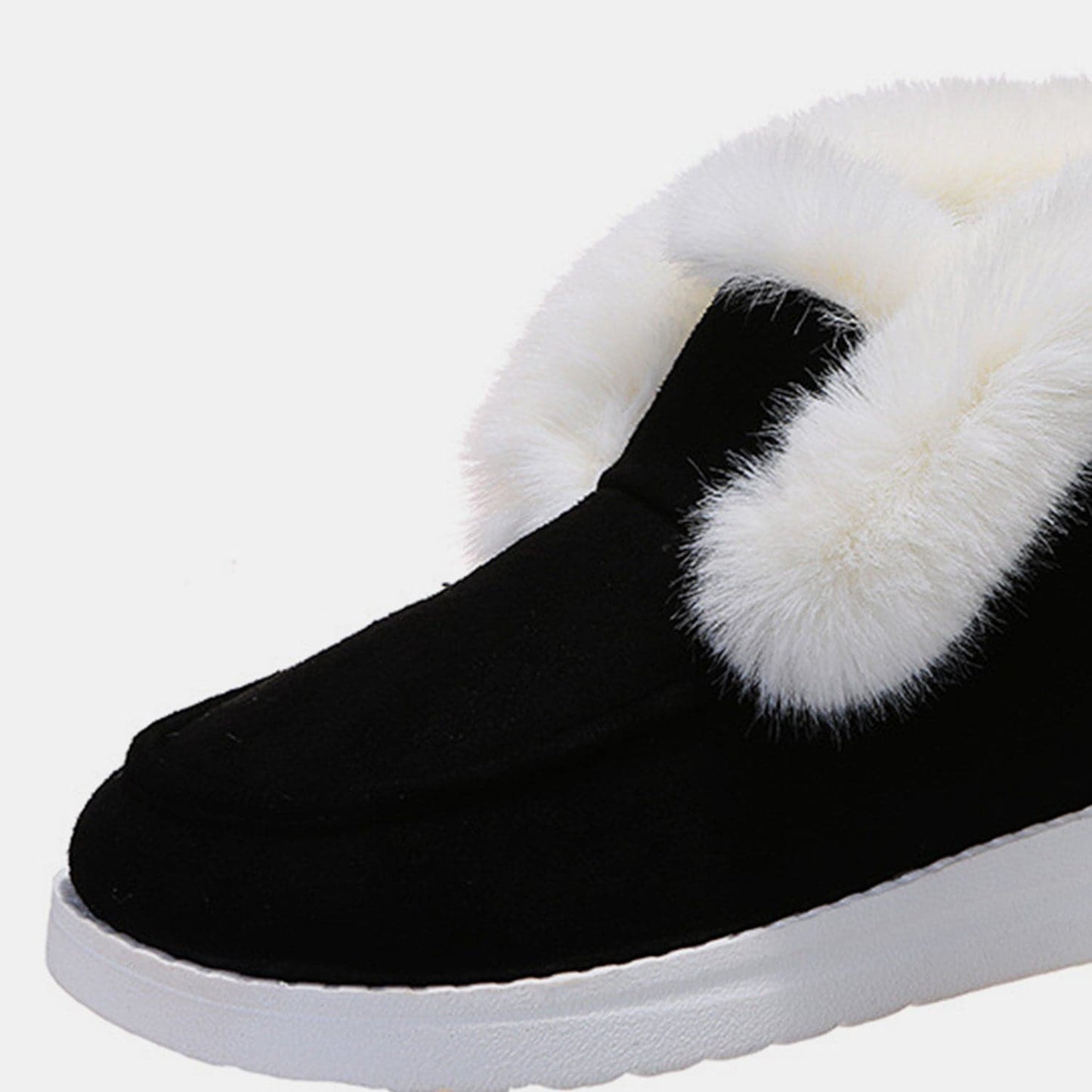 Furry Suede Snow Boots.