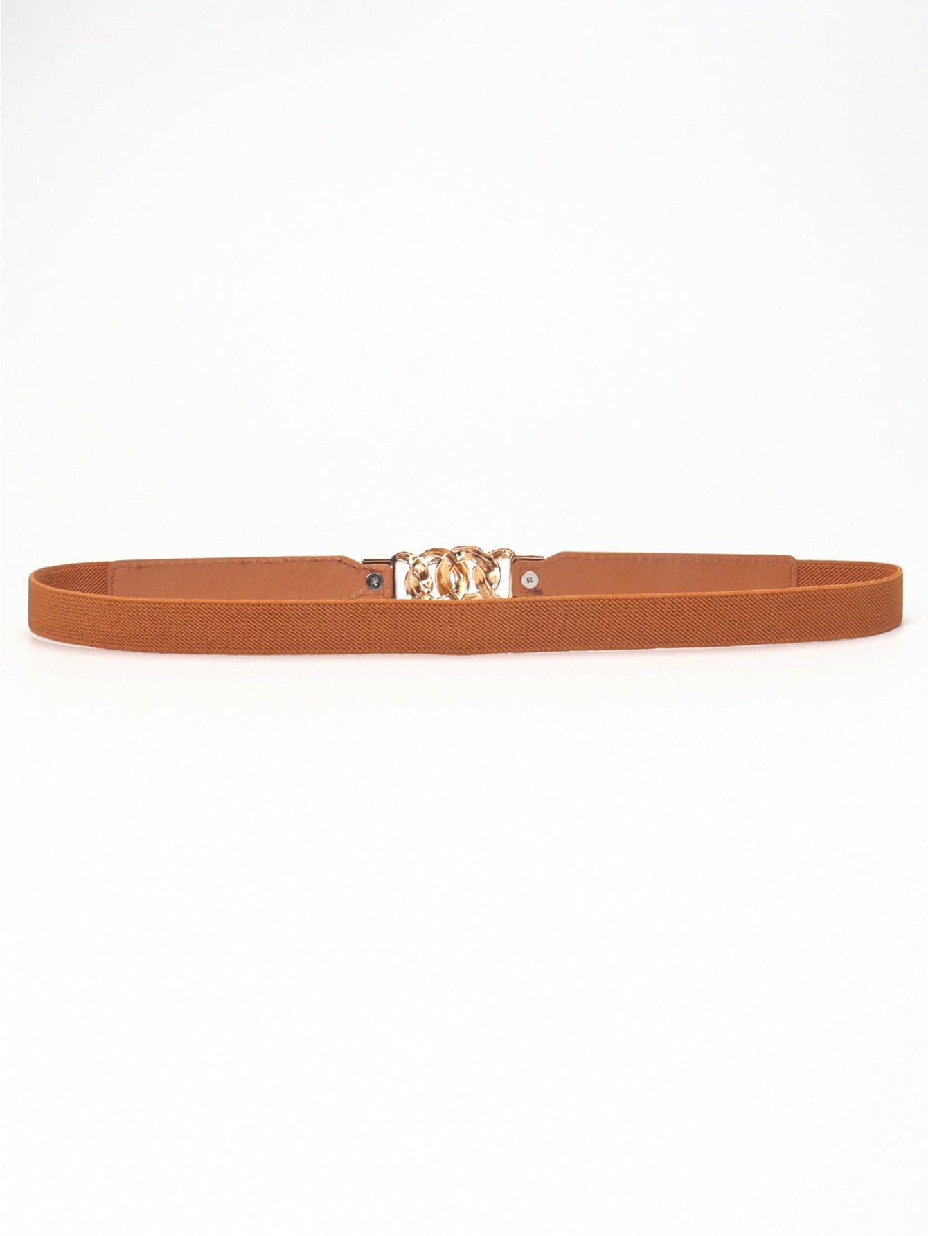 Zinc Alloy Buckle Elastic PU Belt.