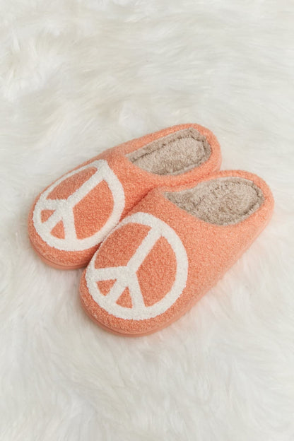 Melody Printed Plush Slide Slippers.