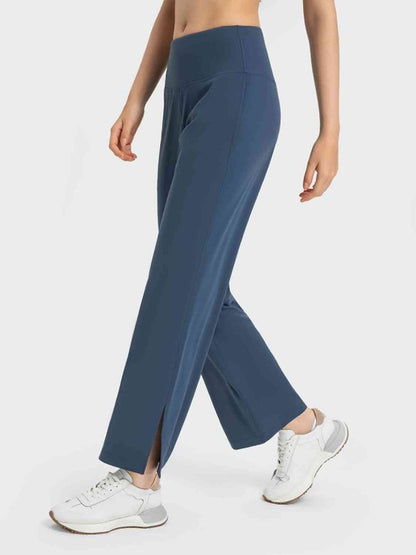 Stylish slit activewear pants