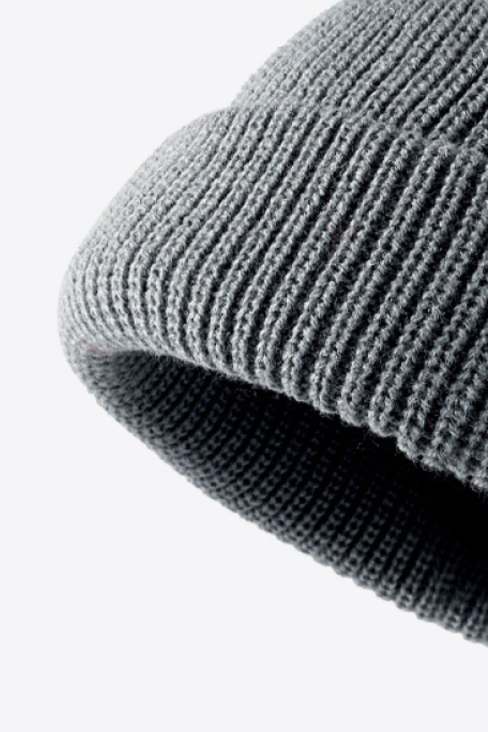 Calling For Winter Rib-Knit Beanie.