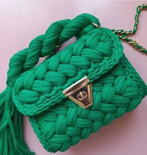 Coco’s Woven Whimsy Mini Handbag
