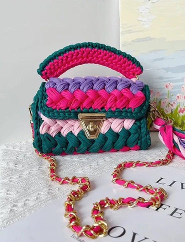 Coco’s Woven Whimsy Mini Handbag