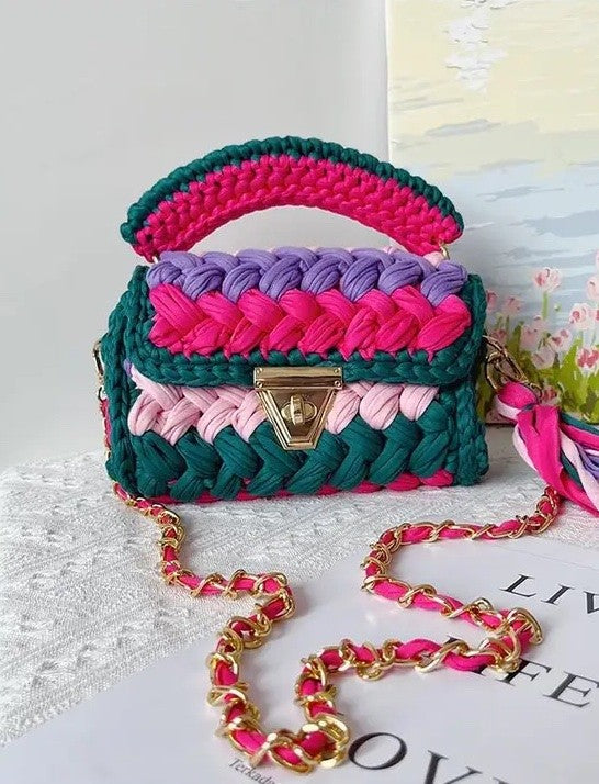 Coco’s Woven Whimsy Mini Handbag
