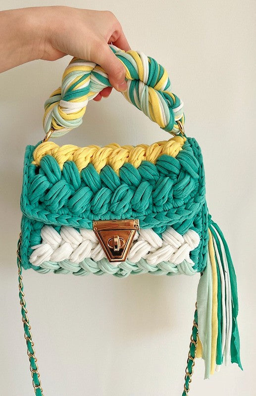 Coco’s Woven Whimsy Mini Handbag