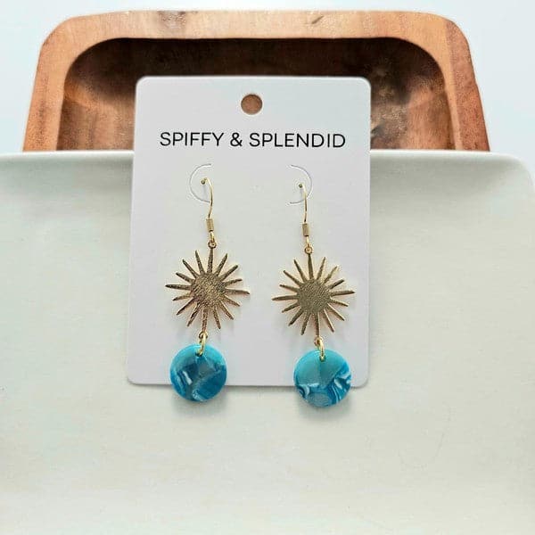 Solana Earrings - Blue.