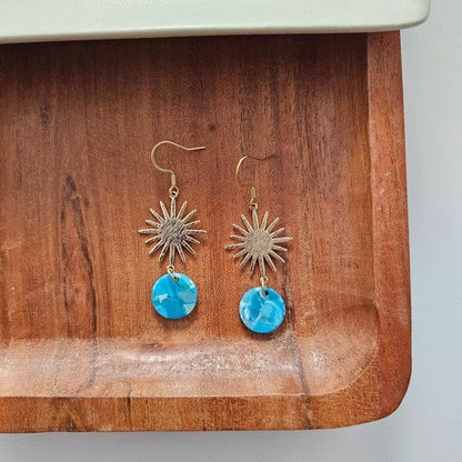 Solana Earrings - Blue.