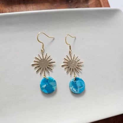 Solana Earrings - Blue.