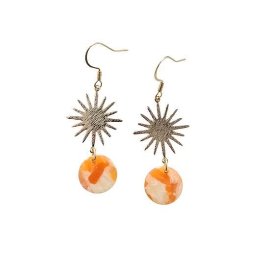 Solana Earrings - Orange.