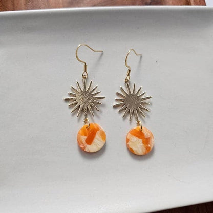 Solana Earrings - Orange.