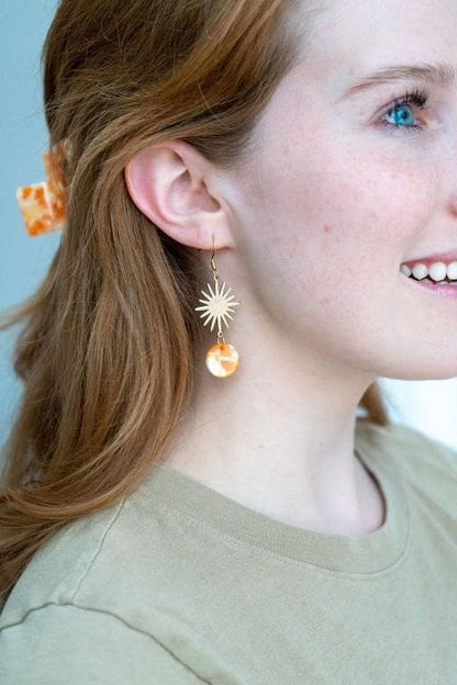 Solana Earrings - Orange.