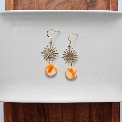 Solana Earrings - Orange.