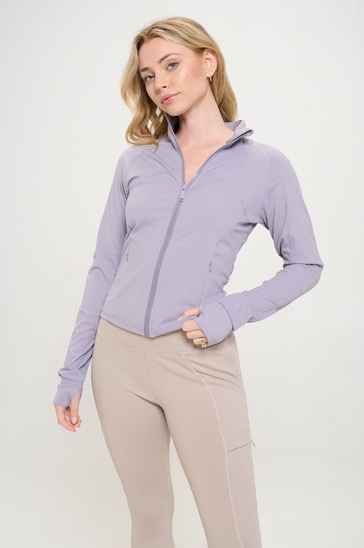 Slim Fit Zip-Up Workout Jacket