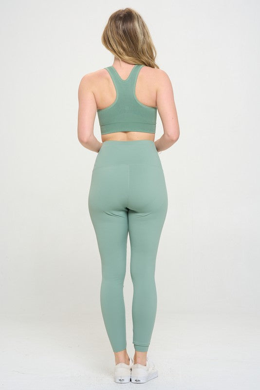 Elevate your fitness with sculpting high waisted leggings