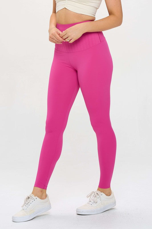 Elevate your fitness with sculpting high waisted leggings