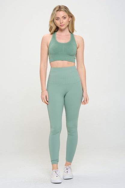 Elevate your fitness with sculpting high waisted leggings