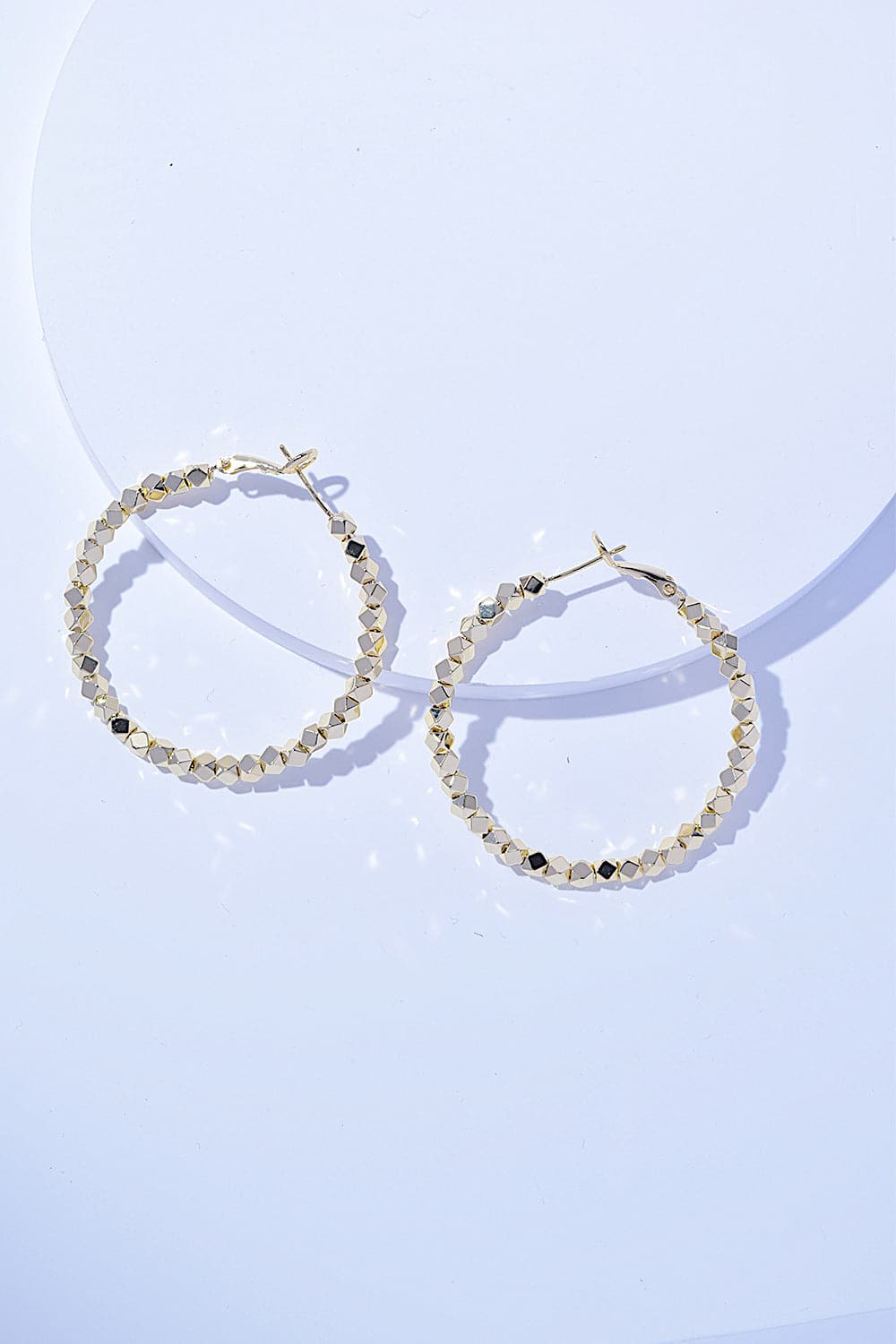 Alloy Hoop Earrings.