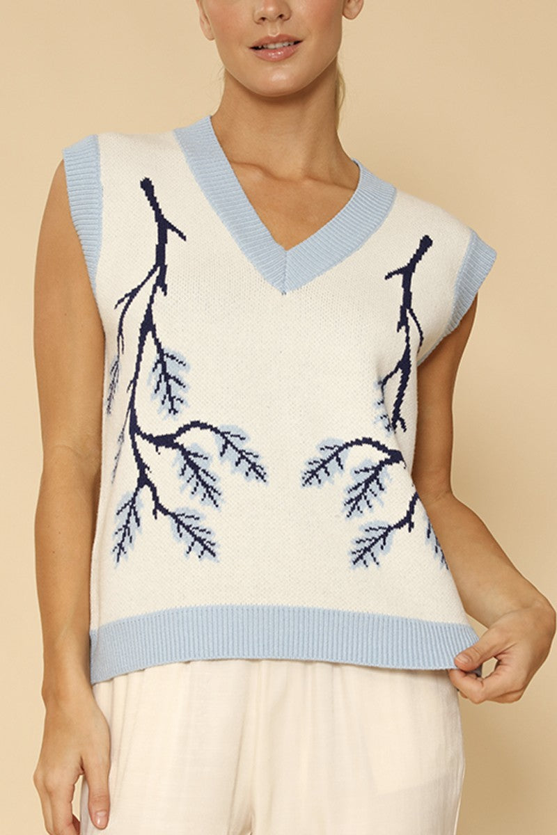 Branch sweater vest Miss Sparkling
