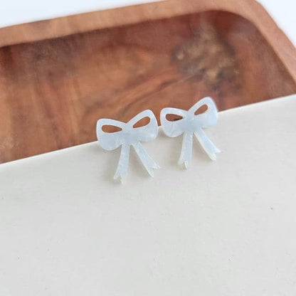 Bow Studs - Light Blue.