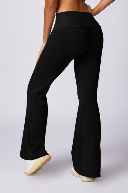 Flawless Flow High-Waist Flared Yoga Pants – Hip-Lifting & Ultra-Soft Comfort