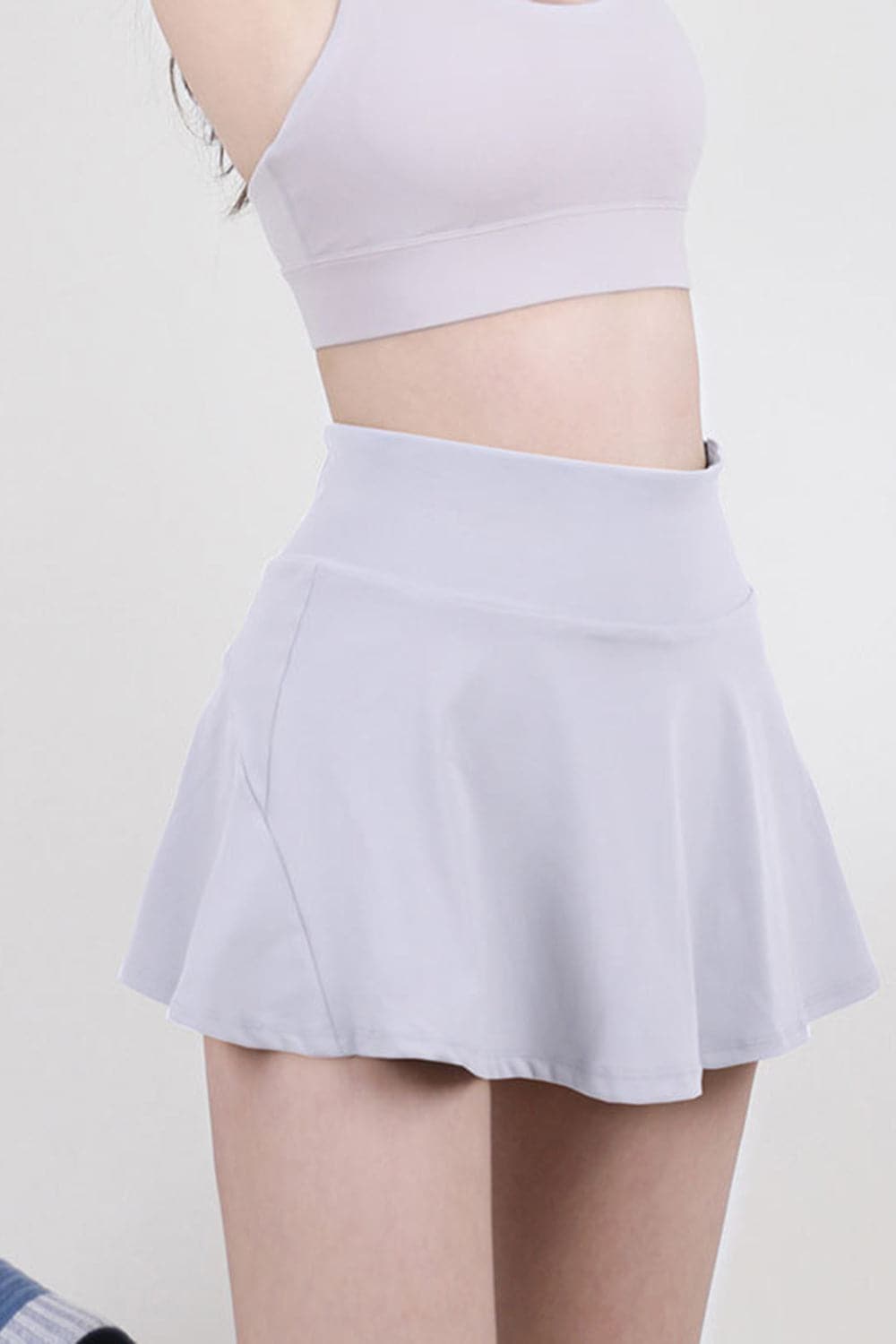 High Waist Pleated Active Skirt.