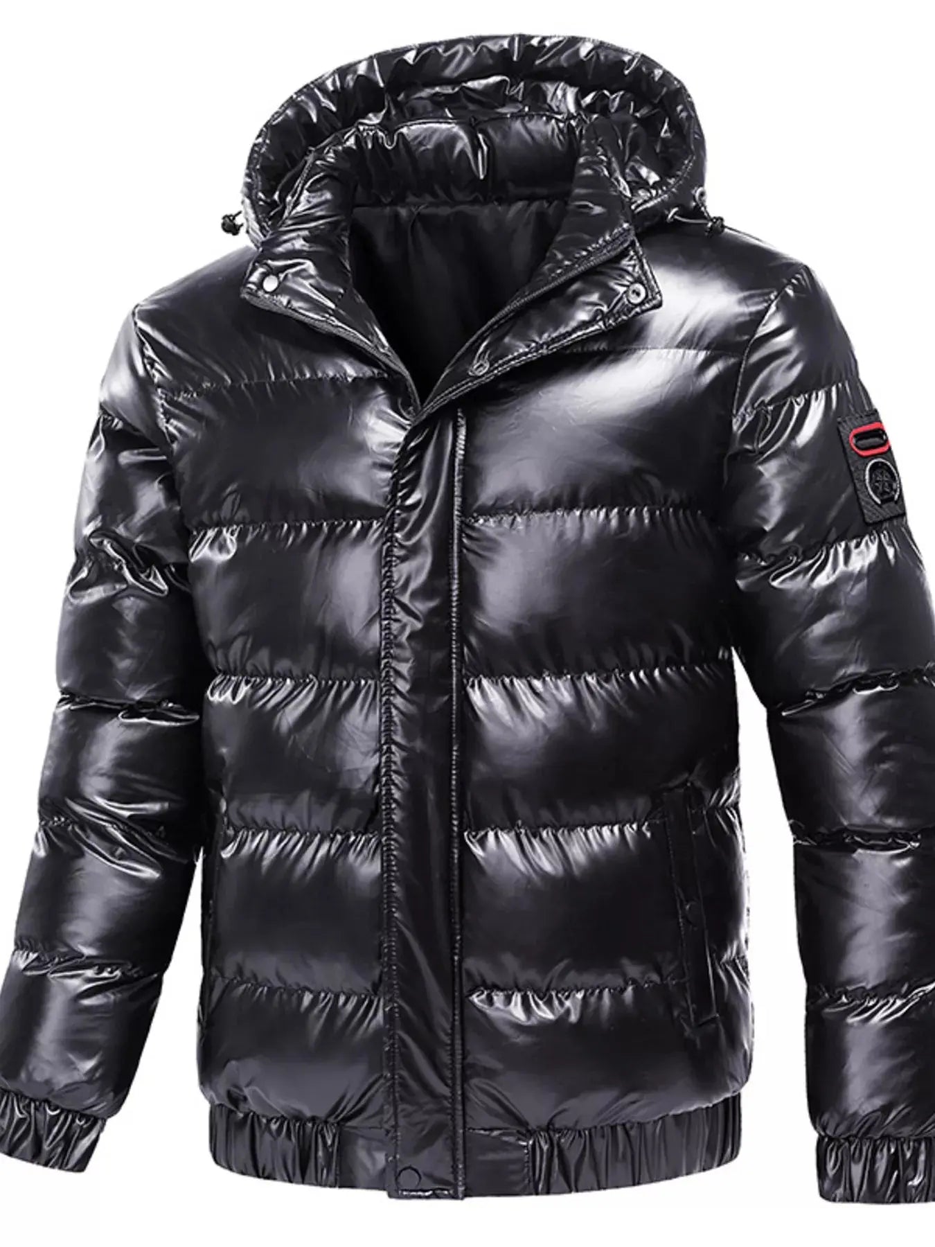 Men's Plus Size Zip Up Hooded Puffer Jacket Simply Love