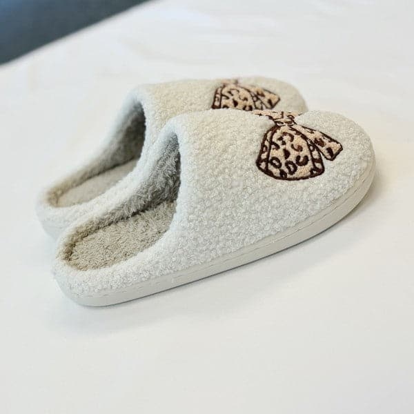 Emily Bow Cozy Lounge Slippers.