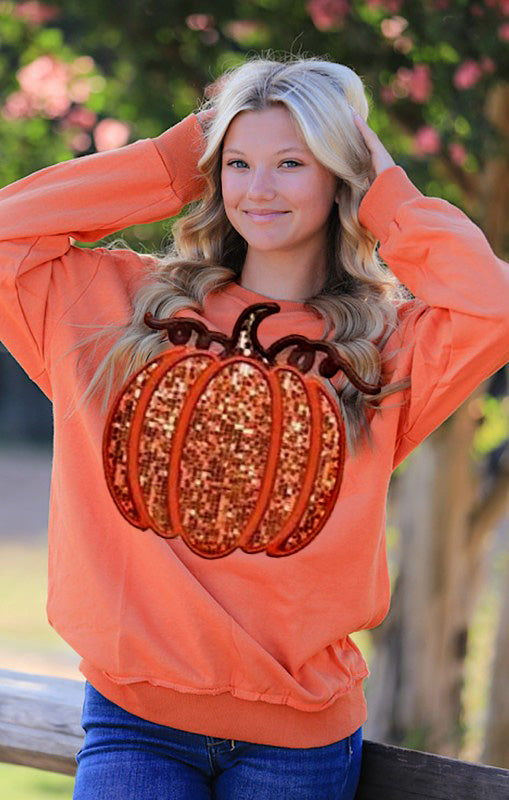 Pumpkin sweatshirt Miss Sparkling