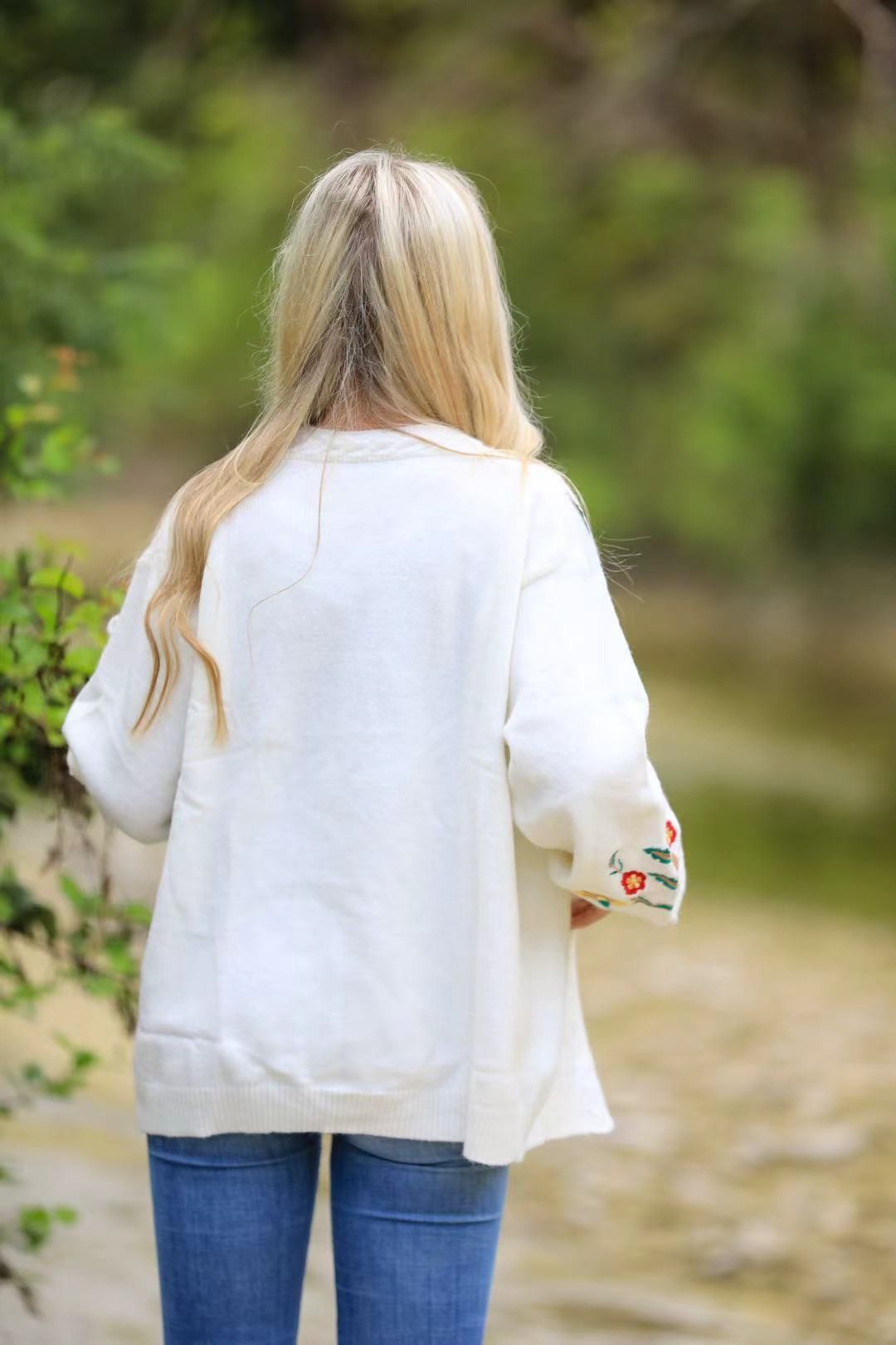 Floral Knit Cardigan Miss Sparkling