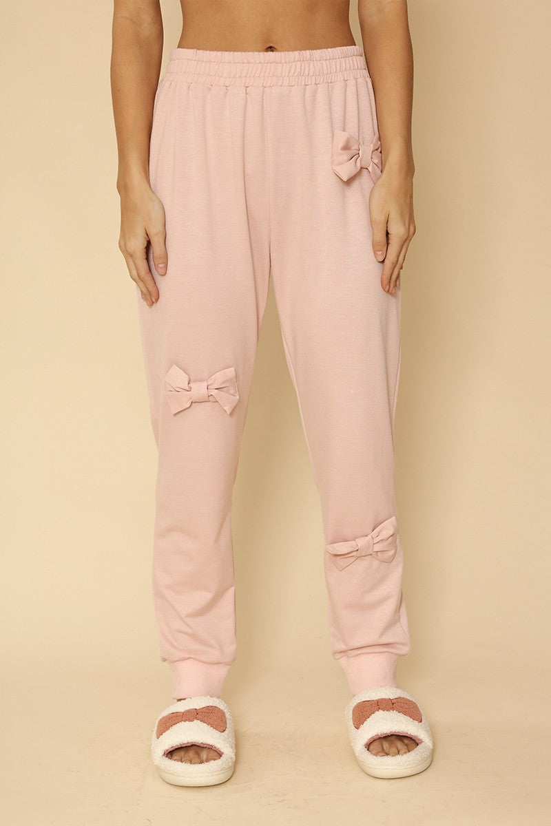 3D bow jogger sweatpants Miss Sparkling