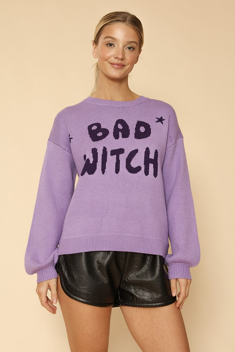 Bad witch knit sweater Miss Sparkling