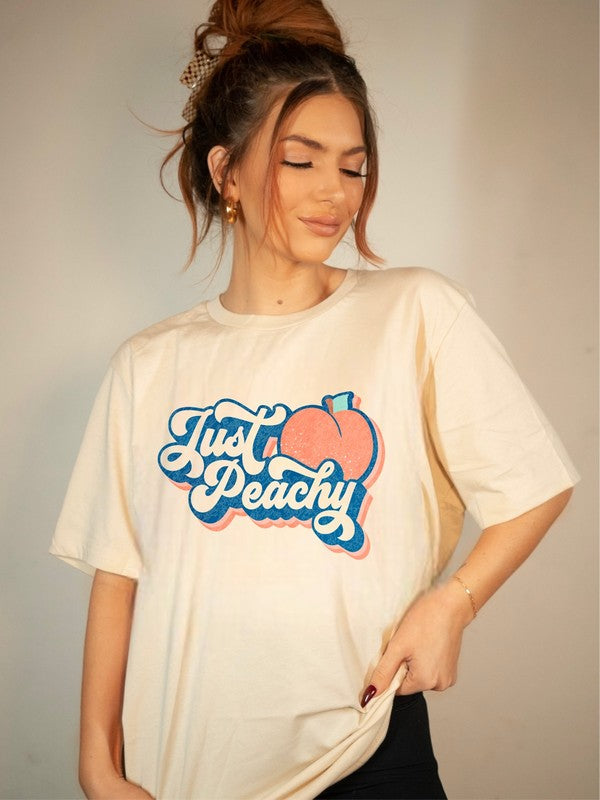 Just Peachy Softstyle Tee Coco’s Tee Boutique