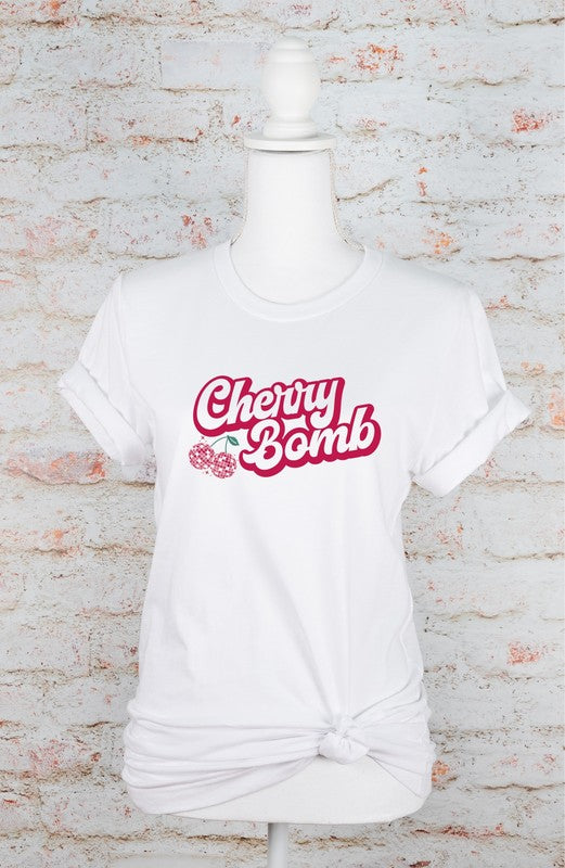 Cherry Bomb Disco Ball Softstyle Tee Coco’s Tee Boutique