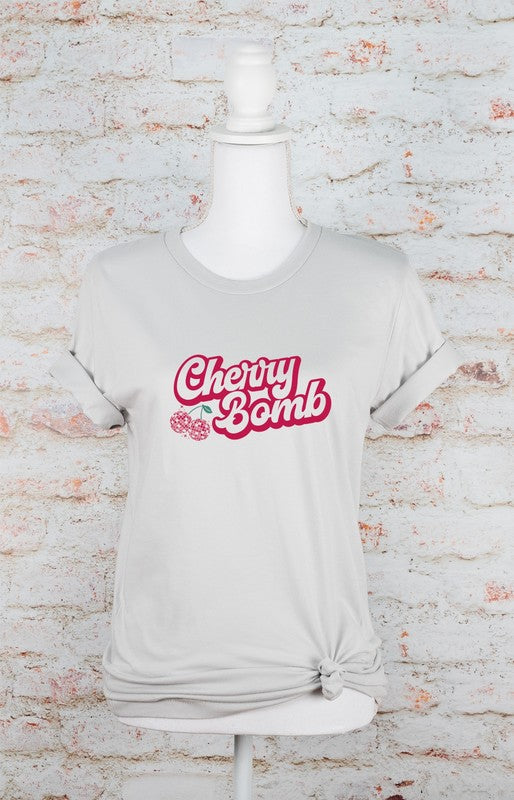 Cherry Bomb Disco Ball Softstyle Tee Coco’s Tee Boutique