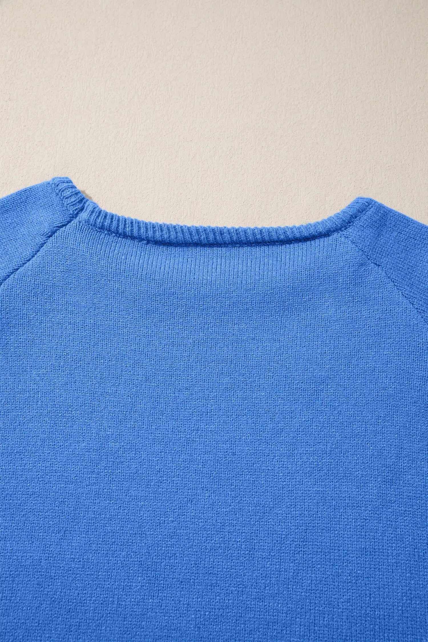 Sky Blue Knit Dolman Sleeve Bracelet Sweater Loose Fit Dear-Lover Dropshipping
