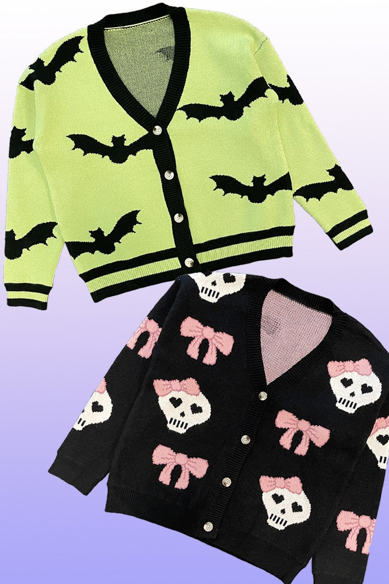 Halloween knit cardigans Miss Sparkling