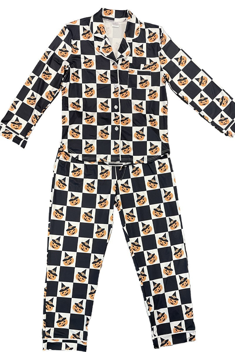 Halloween two piece pajama set Miss Sparkling