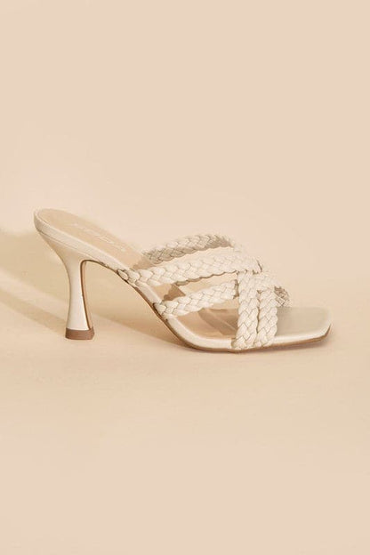 KELLAN-S Double Cross Braided Heels.