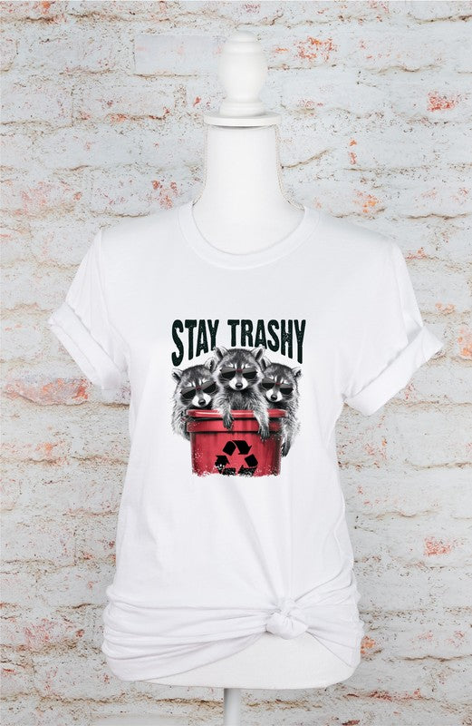 Stay Trashy Raccoon Softstyle Tee Coco’s Tee Boutique
