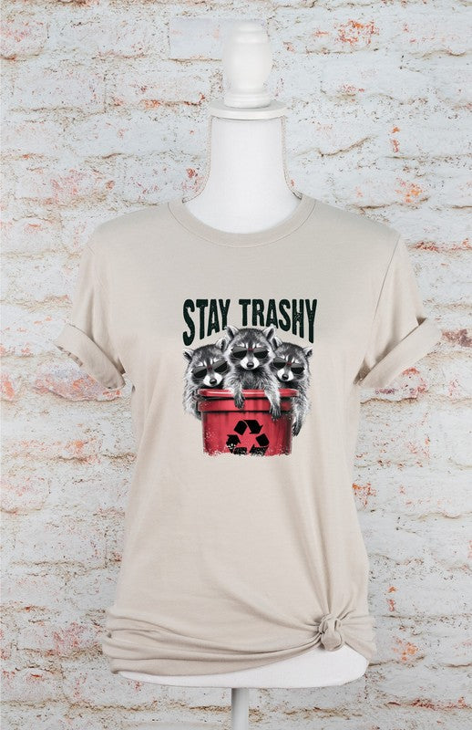 Stay Trashy Raccoon Softstyle Tee Coco’s Tee Boutique
