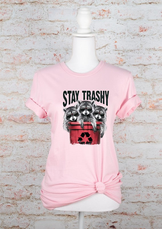 Stay Trashy Raccoon Softstyle Tee Coco’s Tee Boutique