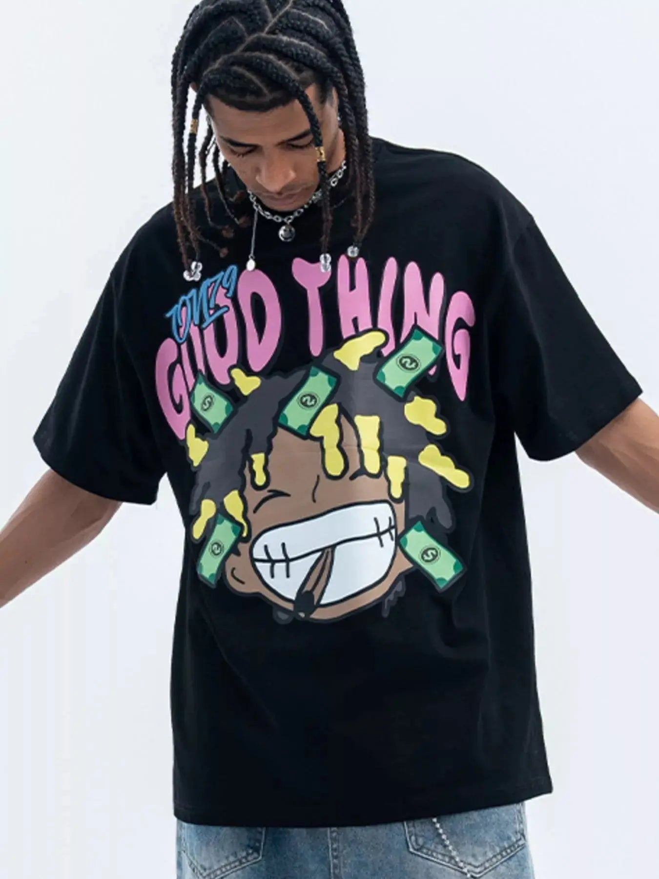 Men's Graphic Round Neck Casual T-Shirt Simply Love